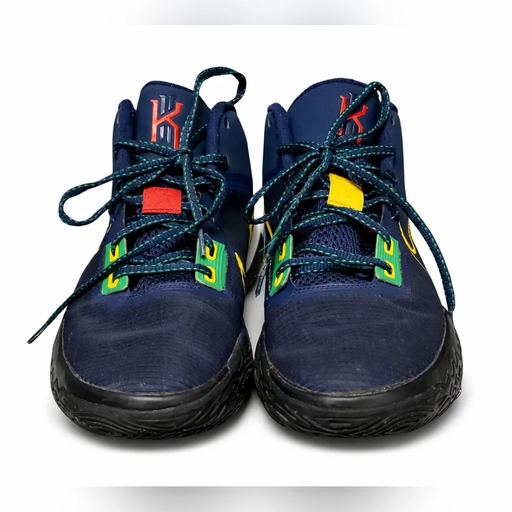 Nike Kyrie Flytrap 4 sneakers in the Blue Green/Speed Yellow US 9.5